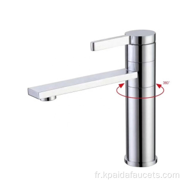 Lavabo de salle de bain Chrome Polié robinet de luxe